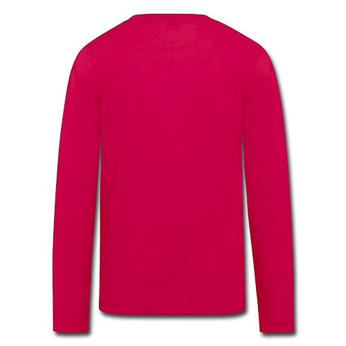 Kids' Premium Longsleeve Shirt Hinten dark pink
