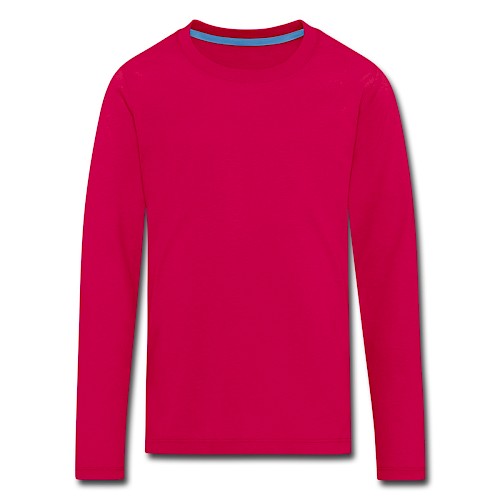 Kids' Premium Longsleeve Shirt Vorne dark pink