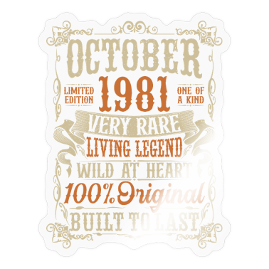 syntymäpäivä sanonta  - Lokakuussa syntynyt 1981 Syntymäpäivälahja