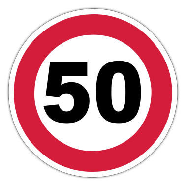 syntymäpäivä sanonta  - 50 liikennemerkkiä, 50-vuotissyntymäpäivä, 50-vuotissyntymäpäivä