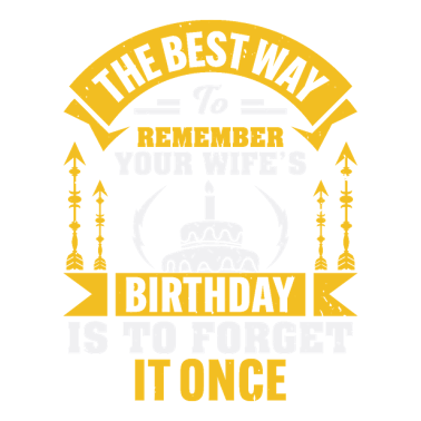 Zoom image Funny birthday saying - wife's birthday