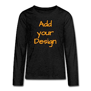 Teenagers' Premium Longsleeve Shirt charcoal grey