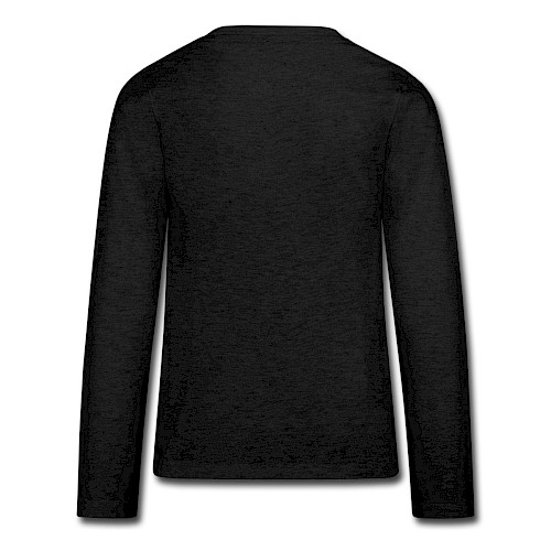 Teenager Premium Langarmshirt Hinten Anthrazit