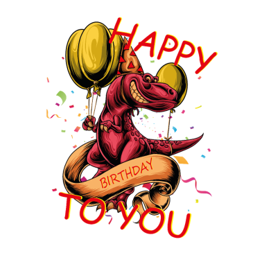 Zoom image Happy birthday, birthday saying