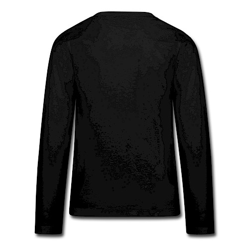 Teenagers' Premium Longsleeve Shirt Hinten black