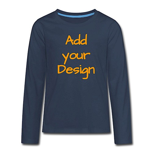 Teenagers' Premium Longsleeve Shirt navy