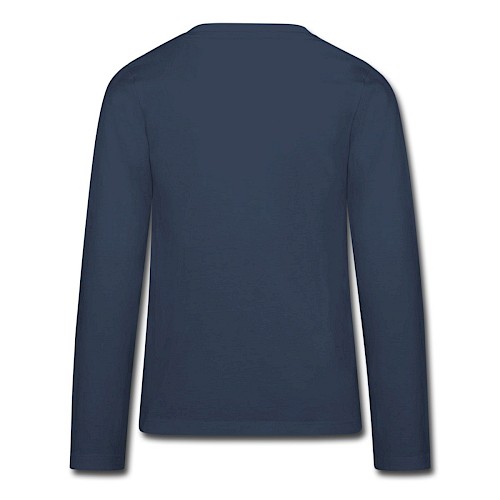 Teenagers' Premium Longsleeve Shirt Hinten navy