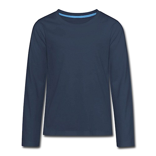 Teenagers' Premium Longsleeve Shirt Vorne navy