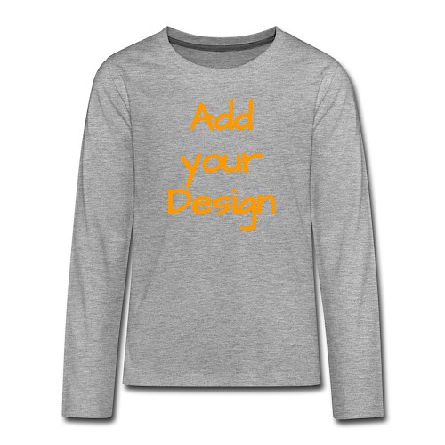 Teenagers' Premium Longsleeve Shirt heather grey