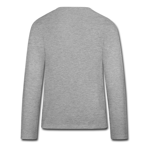 Teenagers' Premium Longsleeve Shirt Hinten heather grey