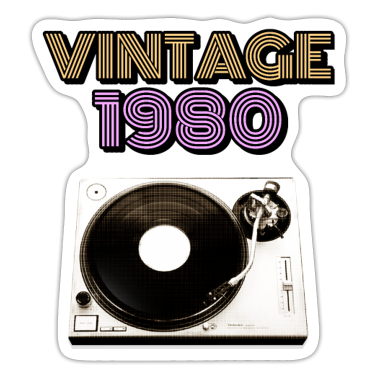 födelsedagsordspråk  - Vintage födelsedag 1980 1980 Vintage Vintage Vintage