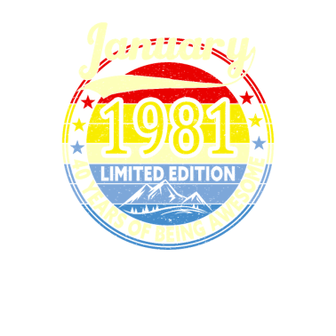 Zoom image Januari 1981 40-årsdaggåva 40 år gammal