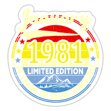 födelsedagsordspråk  - Januari 1981 40-årsdaggåva 40 år gammal