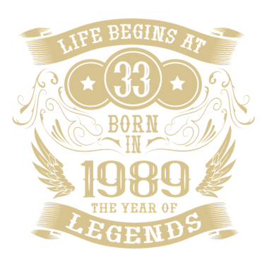 Zoom image 33 års fødselsdag 1989 fødselsdag ordsprog legende