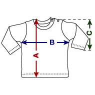 Baby Long Sleeve T-Shirt Size overview