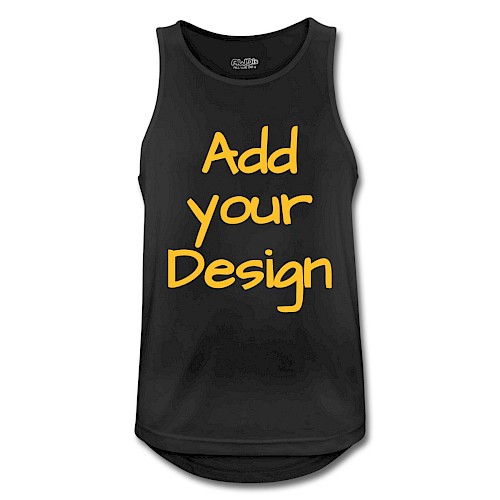 Canotta da uomo traspirante nero