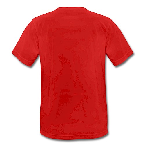 Men's Breathable T-Shirt Hinten red