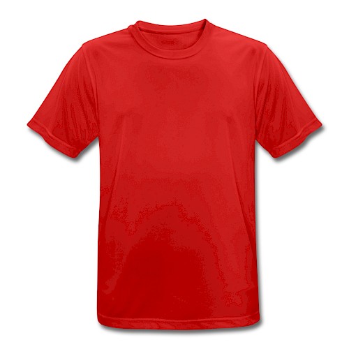 Men's Breathable T-Shirt Vorne red