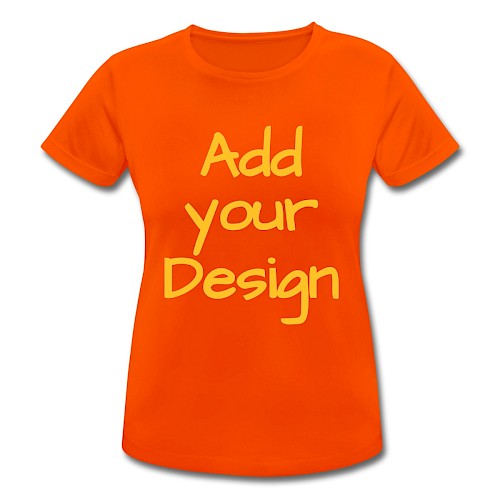 Women's Breathable T-Shirt neon orange