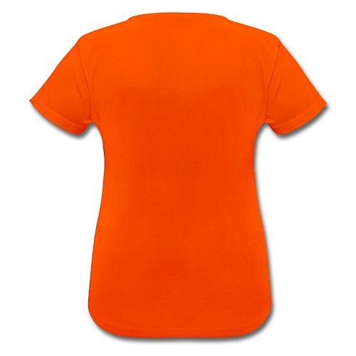 Women's Breathable T-Shirt Hinten neon orange