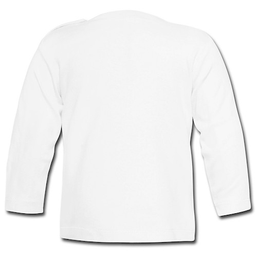 Baby Langarmshirt Hinten Weiß