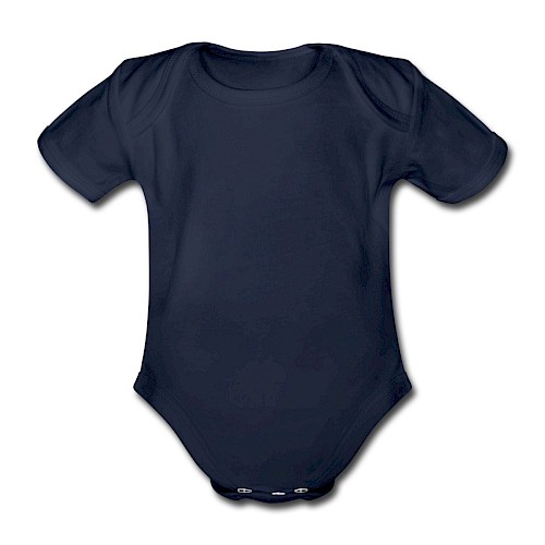 Baby Bio-Kurzarm-Body Vorne Dunkelnavy