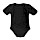 thumbnail Organic Short-sleeved Baby Bodysuit Vorne black