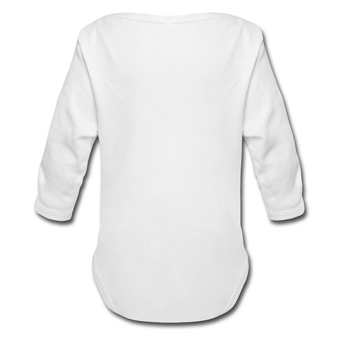 Body ecologico per neonato a manica lunga Hinten bianco