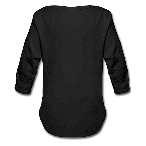 Body ecologico per neonato a manica lunga Hinten nero