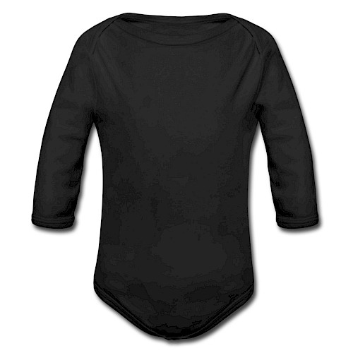 Body ecologico per neonato a manica lunga Vorne nero