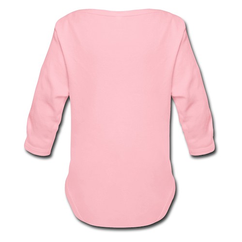 Body ecologico per neonato a manica lunga Hinten rosa chiaro