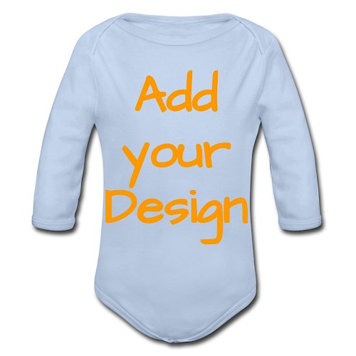 Body ecologico per neonato a manica lunga cielo