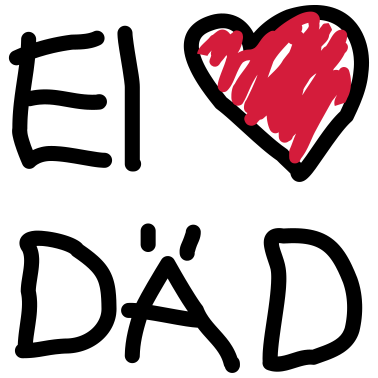 Zoom image I love dad ( ei love däd )
