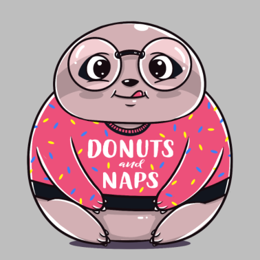 Zoom image Faultier Donut Schlaf lustig Geschenk Geburtstag