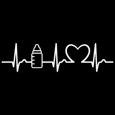 Zoom image EKG Kurve - Herzkurve - Familie - Baby - Schwanger