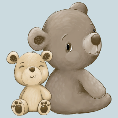 Zoom image Mama und Baby Bär