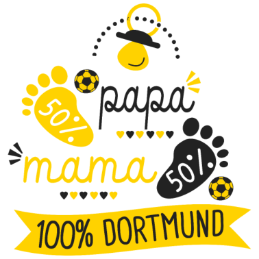 Zoom image Geburt Fan des Fußballvereins Dortmund