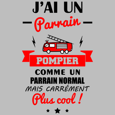 Zoom image J'ai un parrain pompier,cadeau de naissance camion