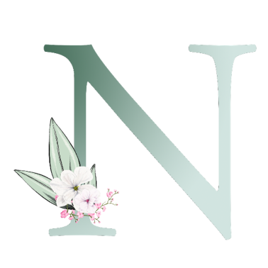 Zoom image N Monograma, Floral, Personalizable