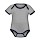 thumbnail Organic Baby Contrasting Bodysuit Vorne heather grey/navy