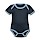 thumbnail Organic Baby Contrasting Bodysuit Vorne navy/sky