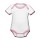 thumbnail Organic Baby Contrasting Bodysuit Vorne white/rose