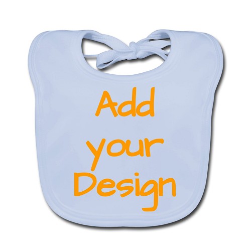 Vauvan luomuruokalappu taivaansininen