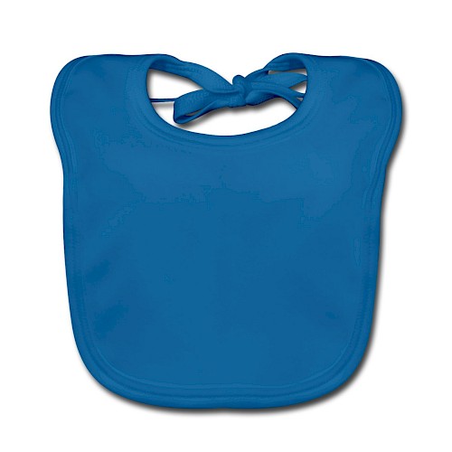 Vauvan luomuruokalappu Vorne fasaaninsininen