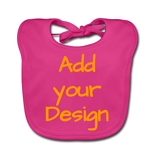 Vauvan luomuruokalappu verenpunainen