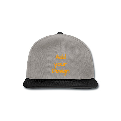 Snapback Cap grigio grafite/nero