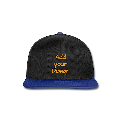 Snapback Cap nero/blu royal