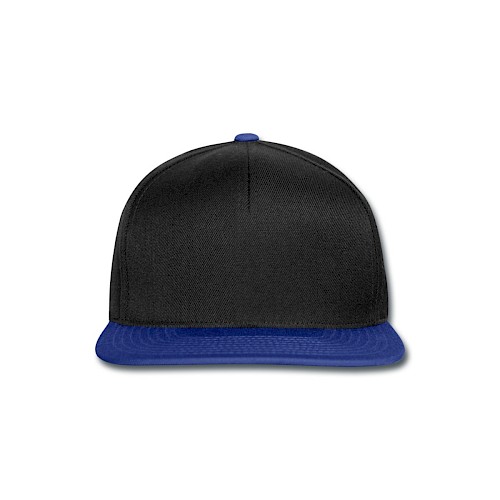 Snapback Cap Vorne nero/blu royal