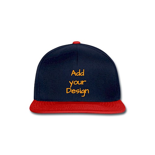 Snapback Cap navy/rosso