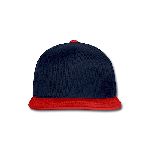 Snapback Cap Vorne navy/rosso